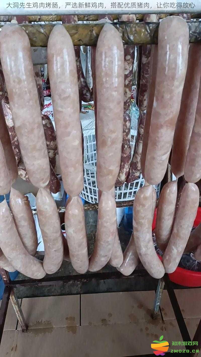 大洞先生鸡肉烤肠，精选新鲜鸡肉与优质猪肉，确保你的健康美味体验