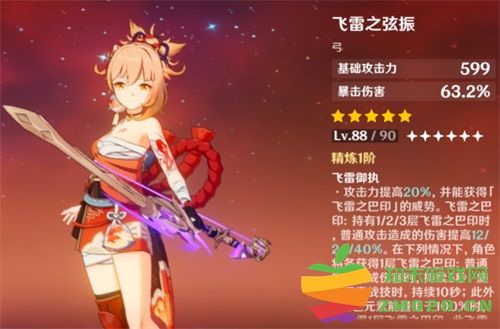 原神飞雷之弦振专属武器背后的角色介绍与特点分析